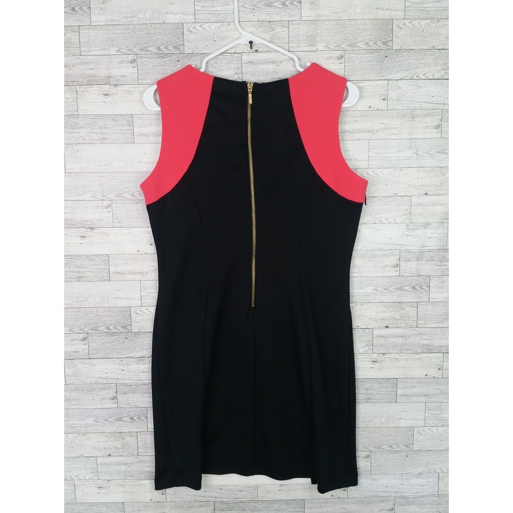 Women's Ronni Nicole White Black Blue Colorblock Sheath Dress Formal Work Size 8 - Picture 3 of 5